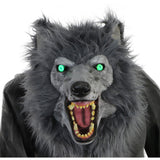Haunted Hill Farm - 7-Ft. Tall Motion-Activated Towering Werewolf by SVI, Premium Halloween Animatronic, Plug-In