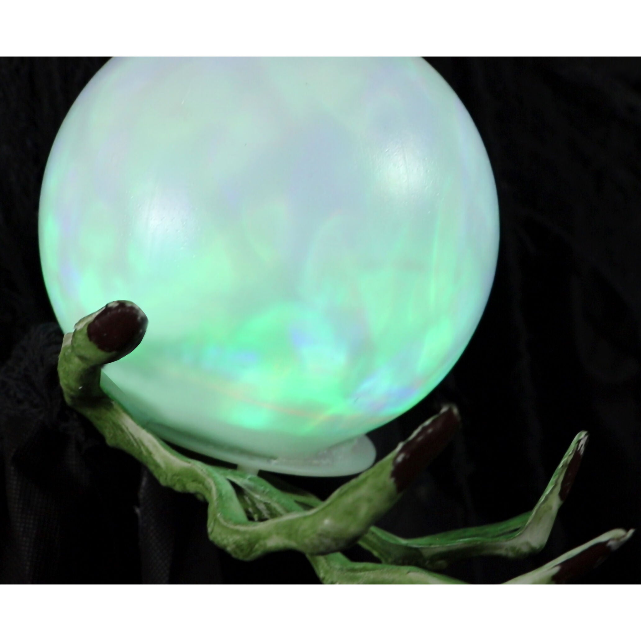 Haunted Hill Farm -  78-In. Desdemona the Wicked Witch with LED Crystal Ball, Indoor or Covered Outdoor Halloween Decoration