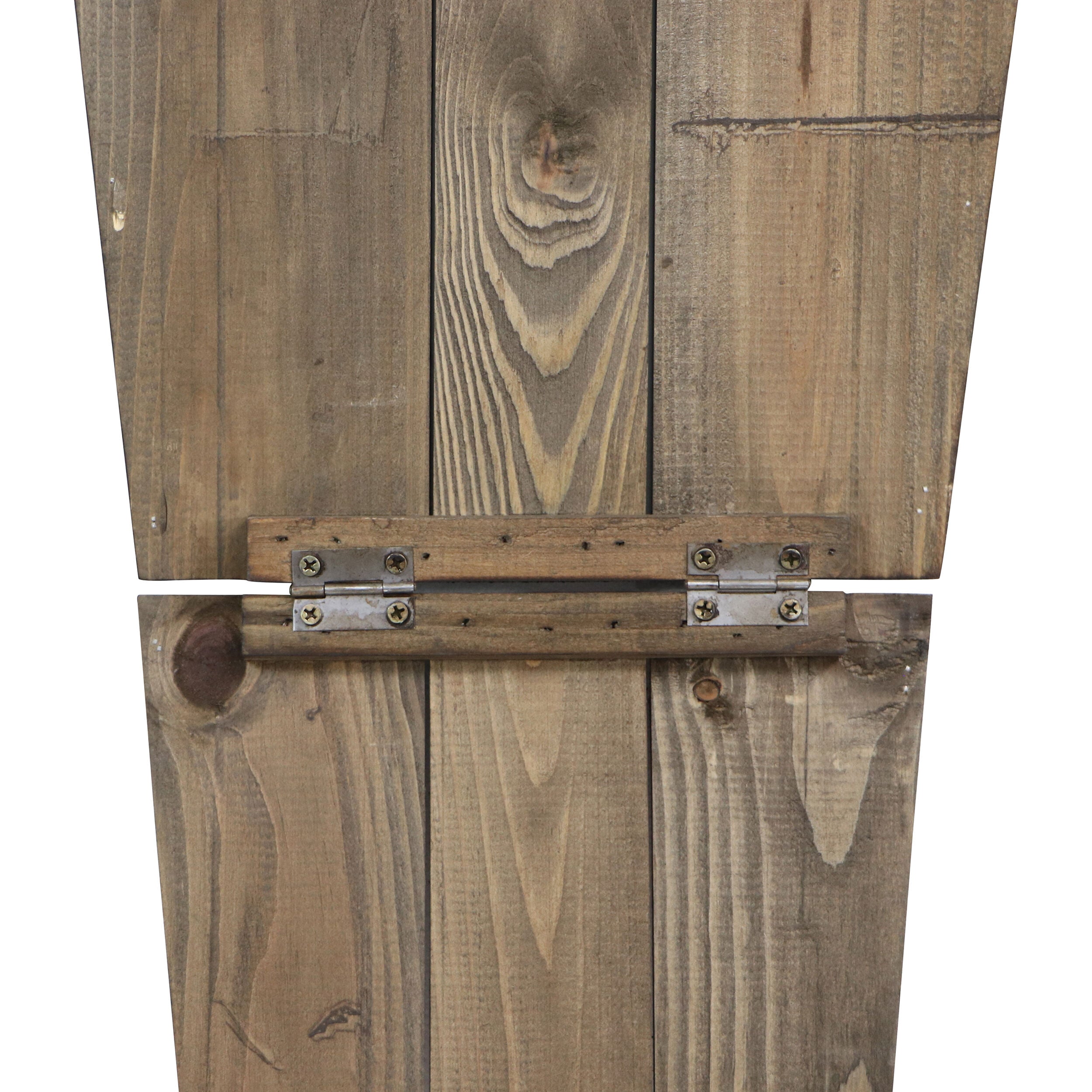 Haunted Hill Farm - 33-In. Wood Coffin Welcome Sign with Folding Storage Hinges for Halloween Hanging Decoration