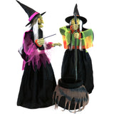 Haunted Hill Farm - Motion-Activated Wicked Cauldron Witches by SVI, Premium Talking Halloween Animatronic, Plug-In