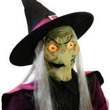 Haunted Hill Farm - Motion-Activated Wicked Cauldron Witches by SVI, Premium Talking Halloween Animatronic, Plug-In