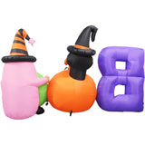 Haunted Hill Farm - 5-Ft. Tall Pre-lit Musical Inflatable Boo Sign