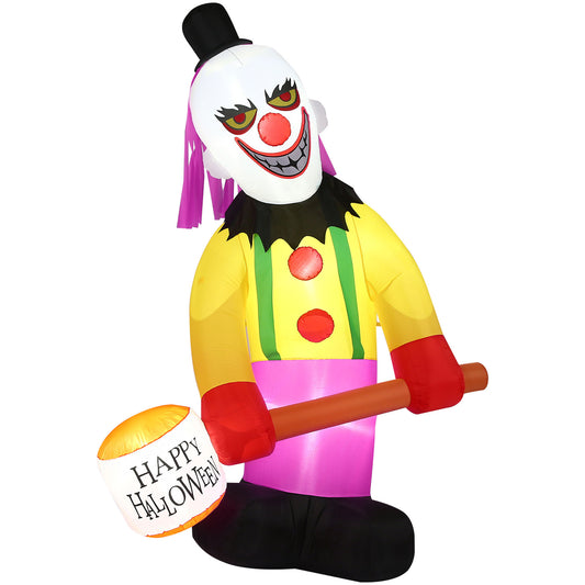 Haunted Hill Farm - 8-Ft. Tall Pre-lit Inflatable Clown