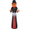 Haunted Hill Farm - 12-Ft. Tall Pre-lit Inflatable Jack-O-Lantern Man with Top Hat and Skull