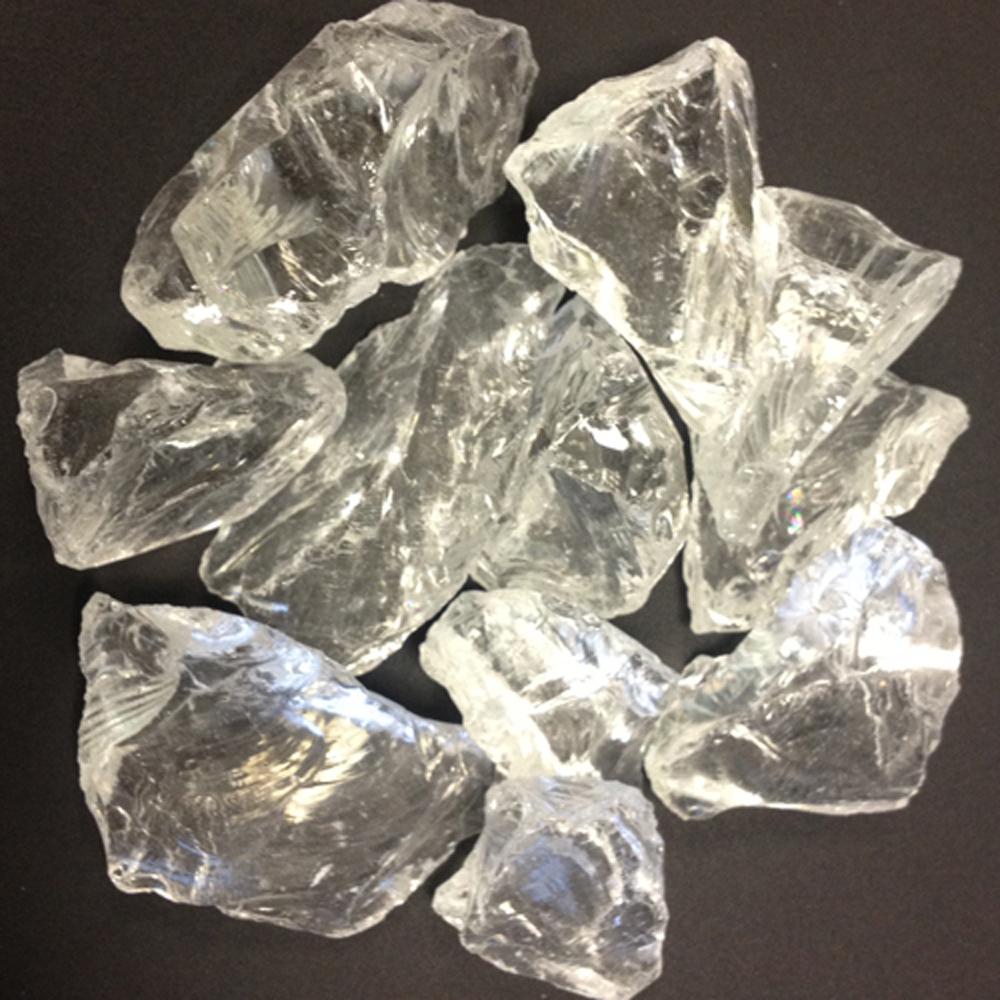 Hiland Fire Glass Hiland Patio Heaters 20lbs Recycled Fire Pit Fire Glass in Ice