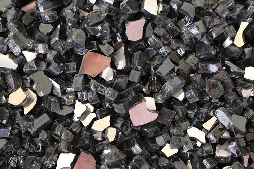 Hiland Fire Glass Hiland Patio Heaters 20lbs Reflective Fire Glass - Black