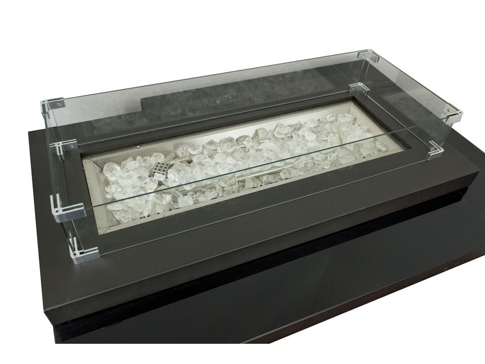 Hiland Fire Pits Hiland Multi Tiered Firepit in Matte Espresso with Cover