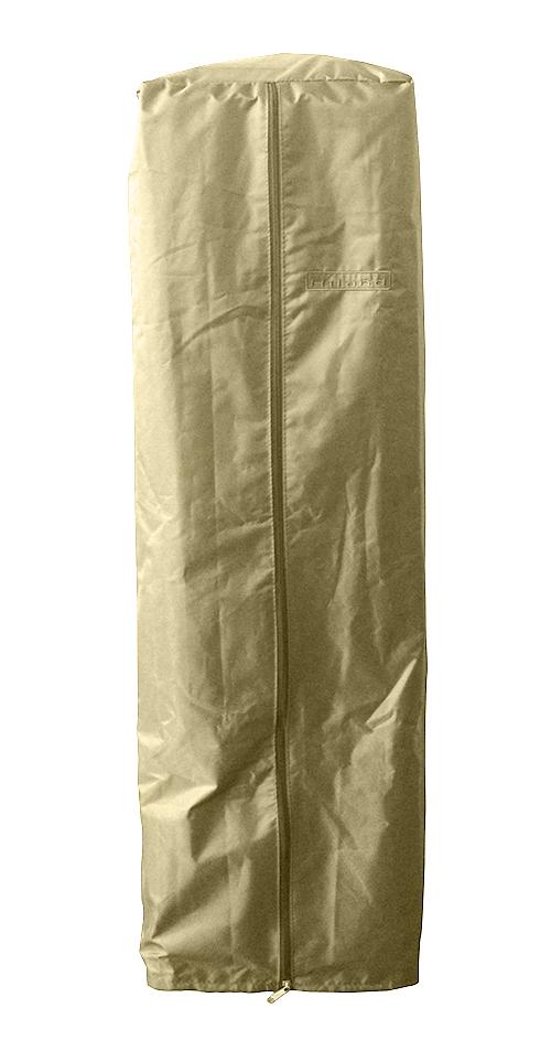 Hiland Heater Covers Hiland Patio Heaters Table Top Glass Tube Patio Heater Cover in Tan 11" shield, 13" base 38" height