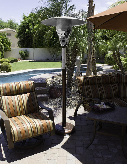 Hiland Natural Gas Patio Heaters Patio Heater Hiland Patio Heaters Outdoor Natural Gas Patio Heater in Hammered Bronze