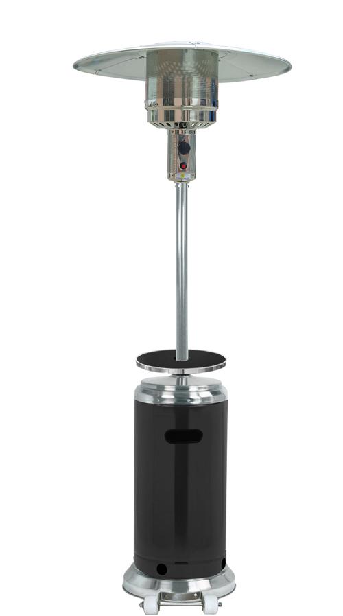 Hiland Parasol Patio Heaters Hiland Patio Heaters Outdoor Two-Toned Patio Heater in Stainless Steel and Black