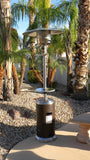 Hiland Parasol Patio Heaters Hiland Patio Heaters Outdoor Two-Toned Patio Heater in Stainless Steel and Hammered Bronze
