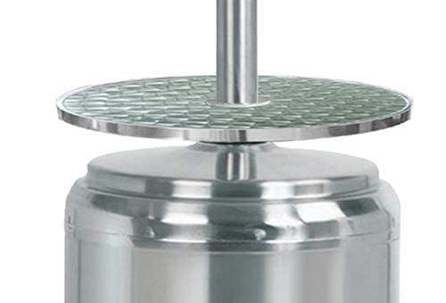 Hiland Patio Heaters Parasol Patio Heaters Hiland Patio Heaters Outdoor Patio Heater with Wheel in Stainless Steel