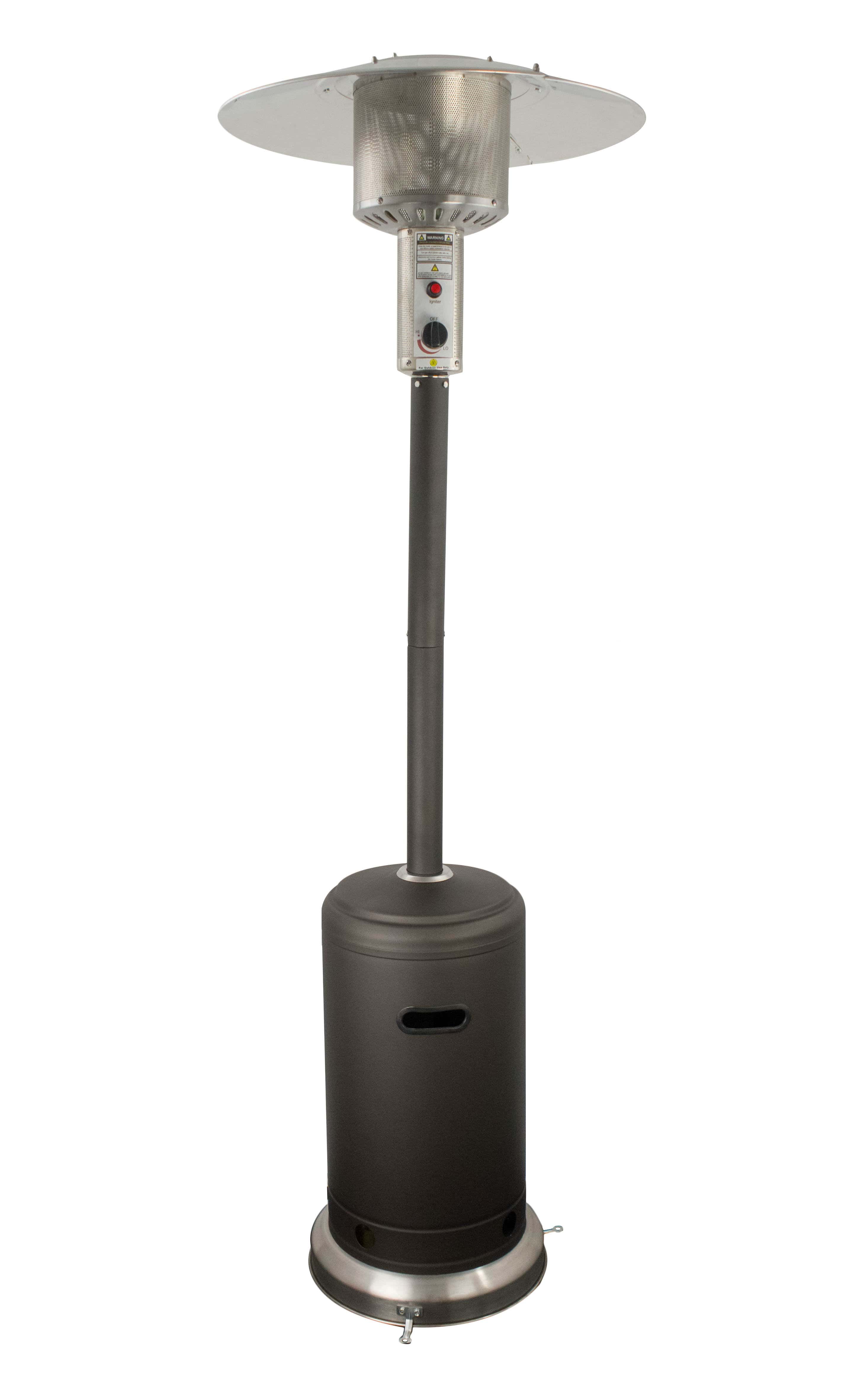 Hiland Patio Heaters TALL PROMO MOCHA AND STAINLESS HEATER-40000 BTU'S