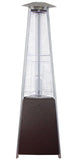 Hiland Tower Patio Heater Patio Heater Commerical Natural Gas Hammered Bronze Glass Tube Heater