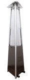 Hiland Tower Patio Heater Patio Heater Commerical Natural Gas Hammered Bronze Glass Tube Heater