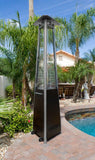 Hiland Tower Patio Heater Patio Heater Hiland Patio Heaters Commercial Glass Tube Patio Heater in Hammered Bronze
