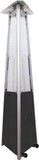 Hiland Tower Patio Heater Patio Heater Hiland Patio Heaters Commercial Glass Tube Patio Heater in Hammered Silver