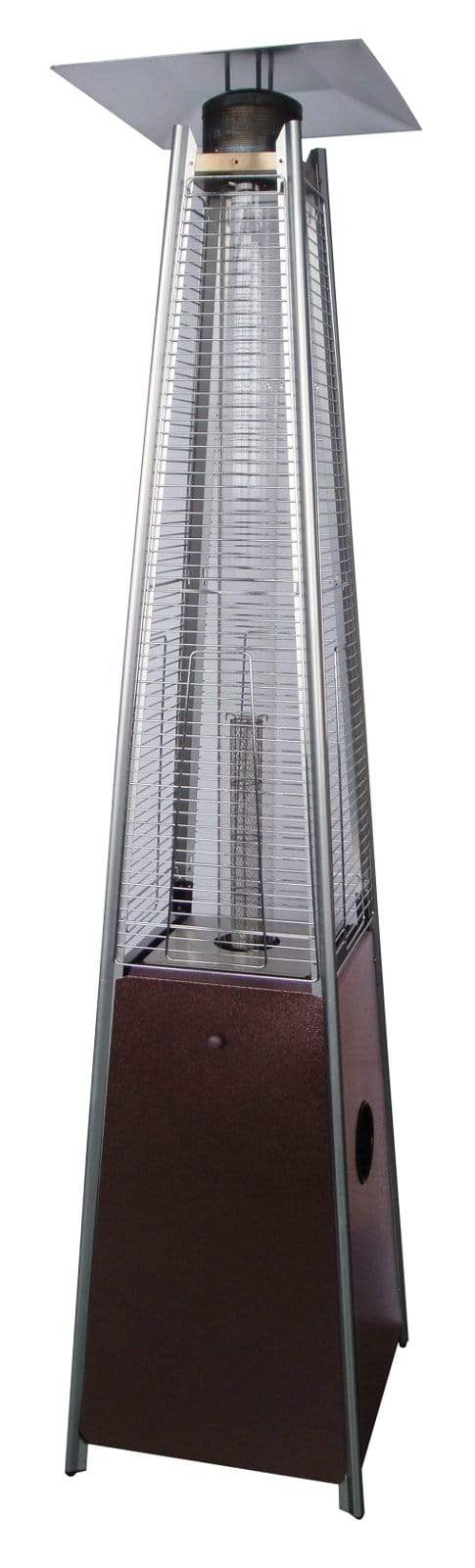 Hiland Tower Patio Heater Patio Heater Hiland Patio Heaters Glass Tube Patio Heater in Hammered Bronze