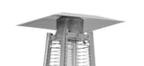 Hiland Tower Patio Heater Patio Heater Hiland Patio Heaters Glass Tube Patio Heater in Hammered Silver