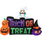 Haunted Hill Farm - 8-Ft. Wide Pre-lit Inflatable Trick or Treat Sign