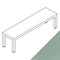 Harmonia Living - Arden 3-Seater Dining Bench - Canvas Spa | HL-ARD-CH-3DB-SP