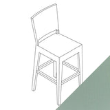 Harmonia Living - Arden Bar Chair | 1 Arden Bar Chair H | 1 Bar Chair Cushion | L-ARD-CH-BC