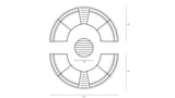 Harmonia Living - Avion 7 Piece Curve Sectional Set - Black | HL-AVN-BK-7CSEC