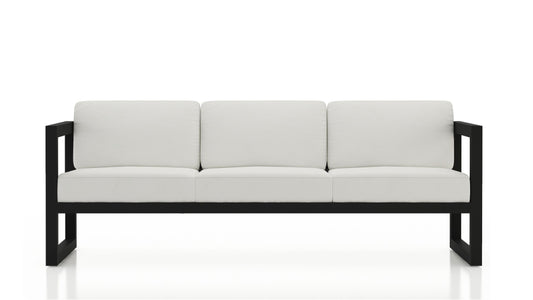 Harmonia Living - Avion 2 Piece Sofa Set - Black - Canvas Natural | HL-AVN-BK-2SS-CN