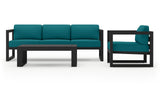 Harmonia Living - Avion 3 Piece Sofa Set - Slate | HL-AVN-SL-3SS