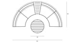 Harmonia Living - Avion 4 Piece Curve Sectional Set - Slate | HL-AVN-SL-4CSEC