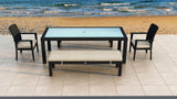 Urbana 5 Piece 8-Seat Bench Dining Set | HL-URBN-CB-8BDS