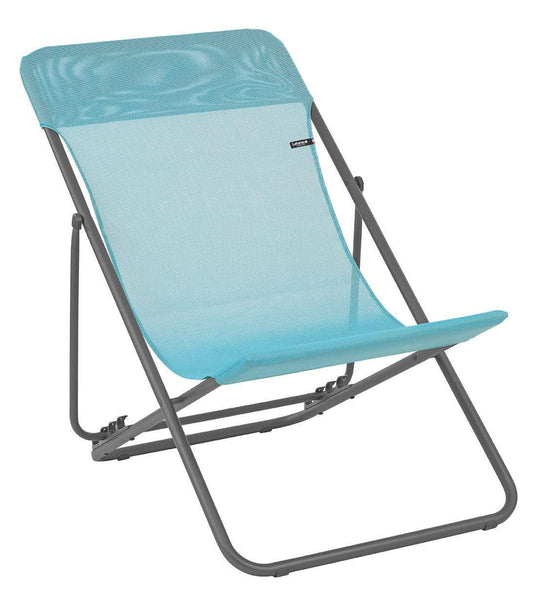 HomeRoots Outdoors Beach Chairs Lac / Frame: powder coated finish (100% polyester powder Folding Sling Chair - Set of 2 - Basalt Steel Frame - Lac Fabric