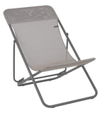 HomeRoots Outdoors Beach Chairs Terre / Frame: powder coated finish (100% polyester powder Folding Sling Chair - Set of 2 - Basalt Steel Frame - Terre Fabric