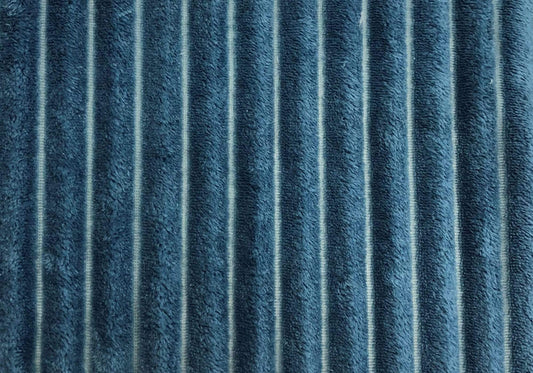 HomeRoots Outdoors Home Decor > Throws 50" X 60" Blue, Ultra Soft Ribbed Style - Throw