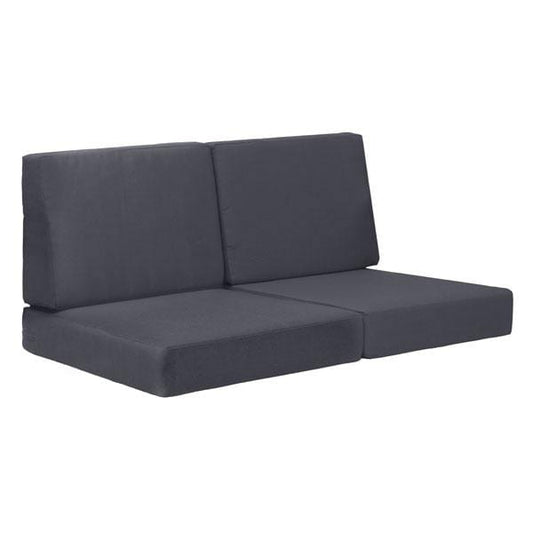 HomeRoots Outdoors Kitchen & Dining > Seat Cushions Dark Gray / Sunproof Fabric 49" X 26.5" X 22" Dark Gray Cushions Sofa