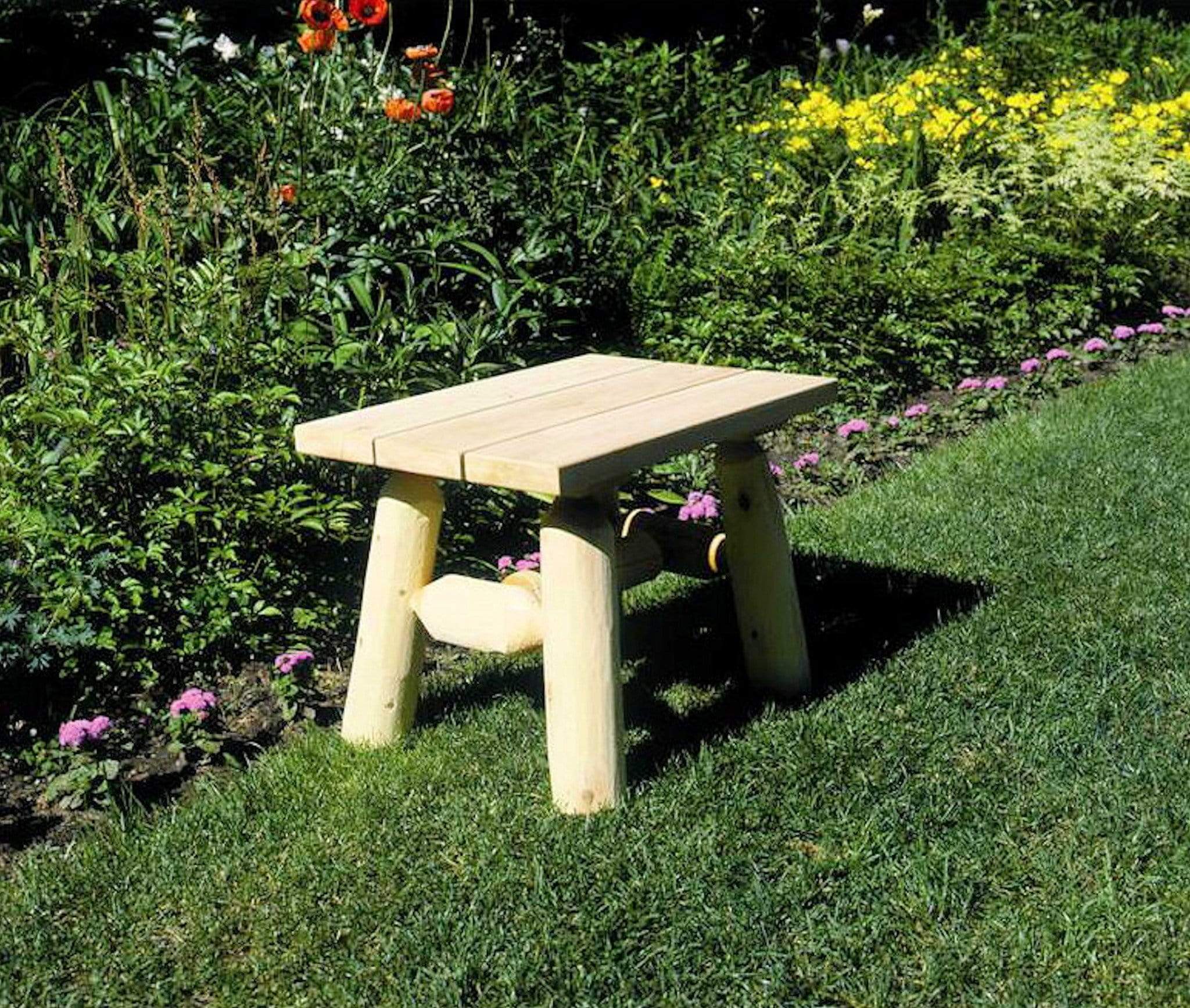 HomeRoots Outdoors Living Room > Tables Natural / Wood 23" X 17" X 18"  Natural Wood End Table