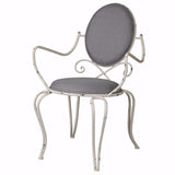 HomeRoots Outdoors Outdoor Chairs Gray / Default Title Artistic Geometry Style Chair