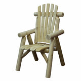 HomeRoots Outdoors Outdoor Chairs Natural / Wood 28" X 26" X 42" Natural Wood Dining Chair