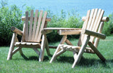 HomeRoots Outdoors Outdoor Chairs Natural / Wood 72" X 36" X 39"  Natural Wood Visa-Tete
