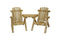 HomeRoots Outdoors Outdoor Chairs Natural / Wood 72" X 36" X 39"  Natural Wood Visa-Tete