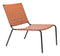 HomeRoots Outdoors Outdoor Chairs Tan / PVC, Steel 26.4" x 35.8" x 31.5" Tan, PVC, Steel, Lounge Chair