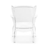 HomeRoots Outdoors Outdoor Chairs Transparent / Polycarbonate 28.3" X 30.5" X 38" Transparent Polycarbonate Chair