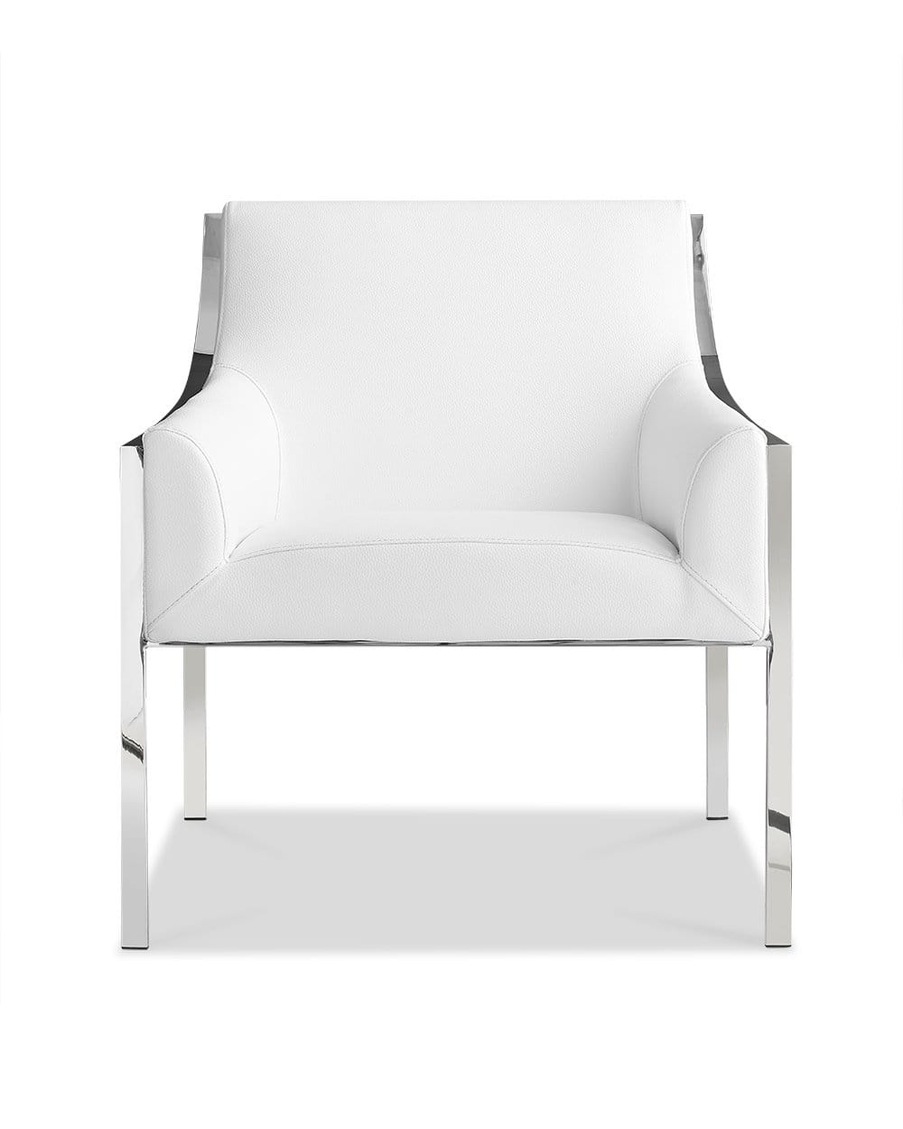 HomeRoots Outdoors Outdoor Chairs White / Wicker 31" X 33" X 30" White Stainless Steel Armed Chair