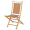 HomeRoots Outdoors Outdoor Folding Chairs Natural/Tan / Bamboo 36" Natural/Tan Bamboo Folding Chair with a Diamond Weave