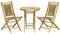 HomeRoots Outdoors Outdoor Furniture > Outdoor Furniture Set Natural Bamboo, Natural Sea Grass / Bamboo 36" Natural Sea Grass Weave set of 2 Chairs and a Table