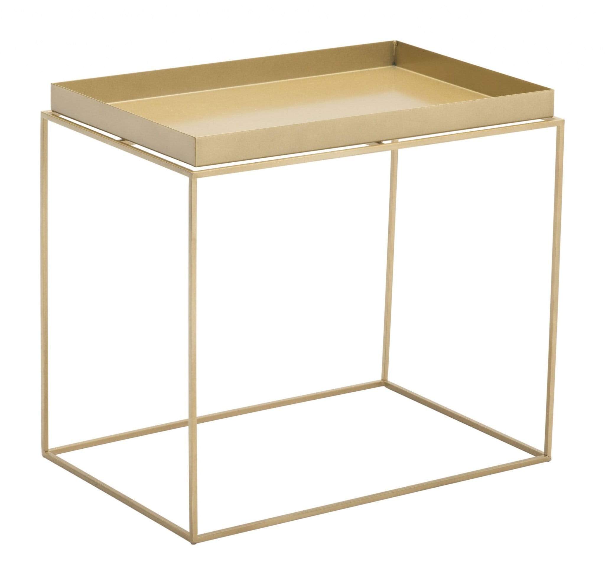 HomeRoots Outdoors Outdoor Furniture > Outdoor Tables Gold / Steel 23.6" x 23.6" x 15.7" Gold, Steel, Nesting Table