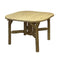 HomeRoots Outdoors Outdoor Furniture > Outdoor Tables Natural / Wood 47" X 47" X 30"  Natural Wood Roundabout Table