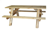 HomeRoots Outdoors Outdoor Furniture > Outdoor Tables Natural / Wood 70" X 50" X 29"  Natural Wood 6
