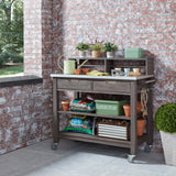Homestyles Outdoor Accessories Homestyles - Maho Gray Potting Bench | 5664-91