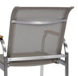 Homestyles Outdoor Dining Chairs Homestyles - Aruba Gray Outdoor Chair Pair | 5650-804